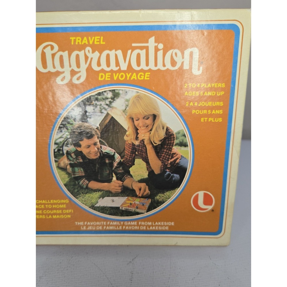 Vintage Travel Aggravation Board Game 1980 Lakeside Complete Retro Family Toy - Picture 6 of 12